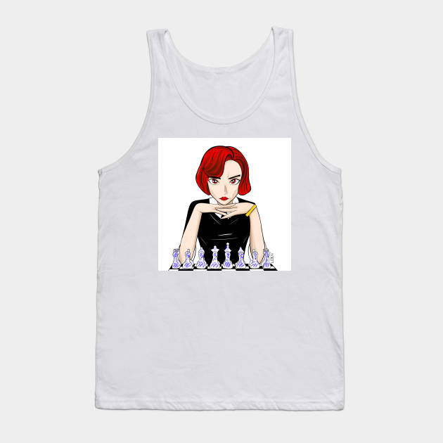 the queen's gambit beth harmon the chess master Tank Top by jorge_lebeau